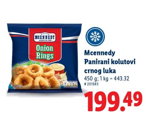 Mcennedy Panirani kolutovi crnog luka