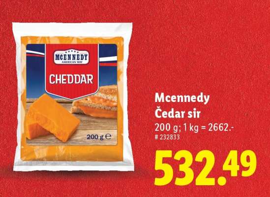 Mcennedy Čedar sýr
