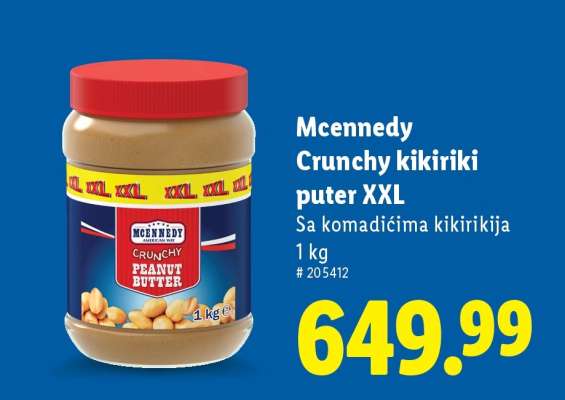 Mcennedy Crunchy kikiriki puter XXL