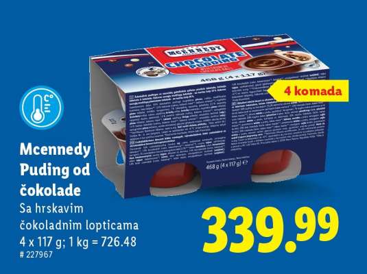 Mcennedy Puding od čokolade