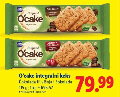 O’cake integralni keks