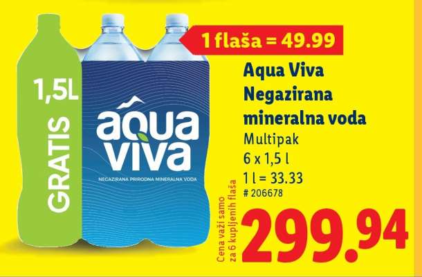 Aqua Viva Negazirana mineralna voda