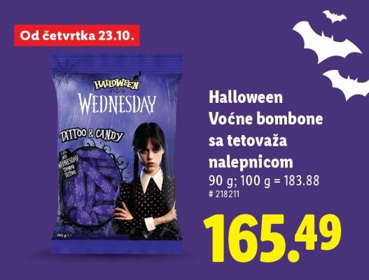 Halloween Voćne bombone sa tetovaža nalepnicom