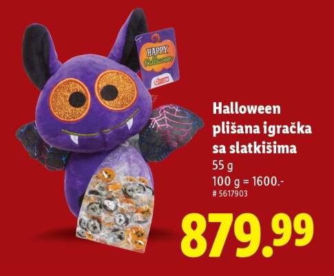 Halloween plišana igračka sa slatkišima