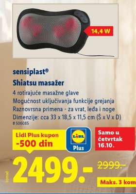 sensiplast Shiatsu masažer
