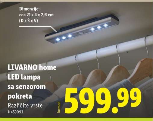 Livarno Home LED lampa sa senzorom pokreta