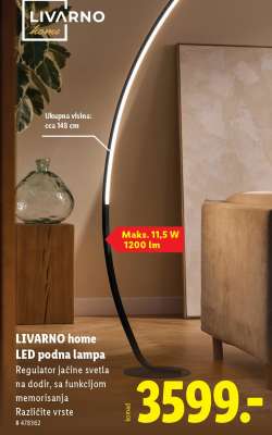 LIVARNO home LED podna lampa