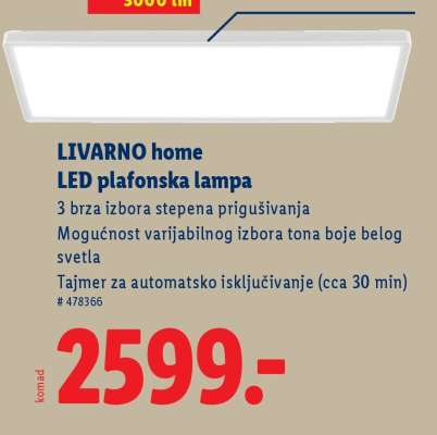 Livarno Home LED plafonska lampa