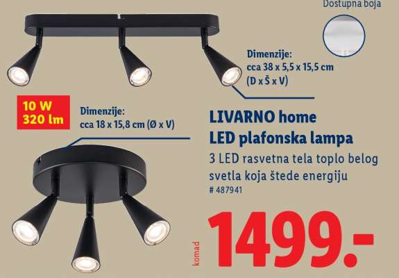 Livarno Home LED plafonska lampa