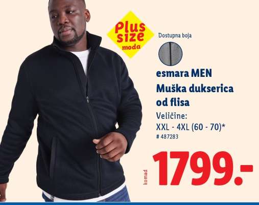 esmara MEN Muška dukserica od flisa