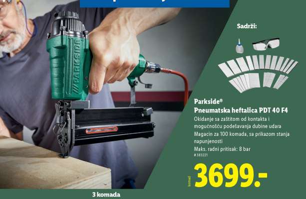 Parkside Pneumatska heftalica PDT 40 F4