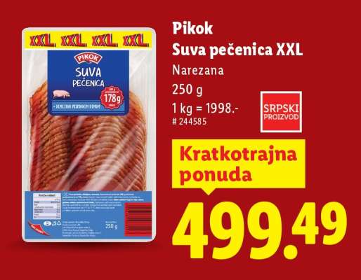 Pikok Suva pečenica XXL