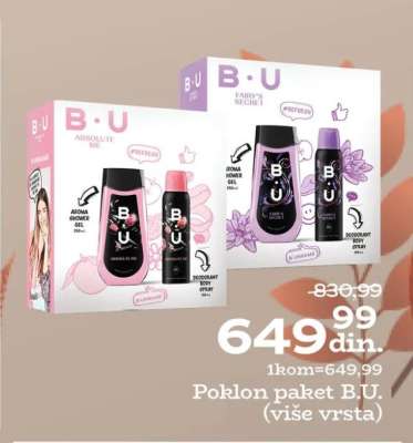 Poklon paket B.U. (više vrsta)