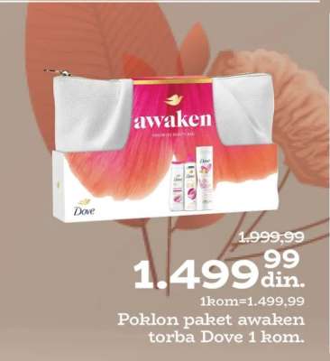Poklon paket awaken torba Dove 1 kom.