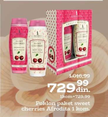 Poklon paket sweet cherries Afrodita 1 kom.