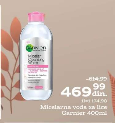 Micelarna voda za lice Garnier 400ml