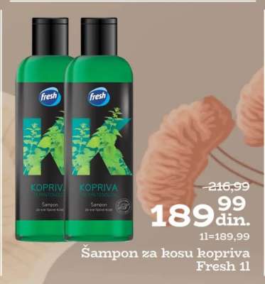 Šampon za kosu kopriva Fresh 11