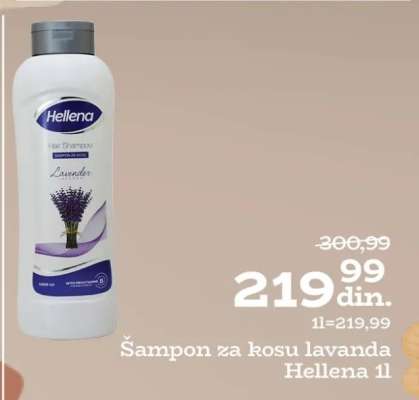 Šampon za kosu lavanda Hellena 1l