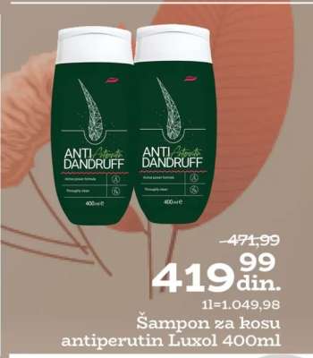 Šampon za kosu antiprutin Luxol 400ml