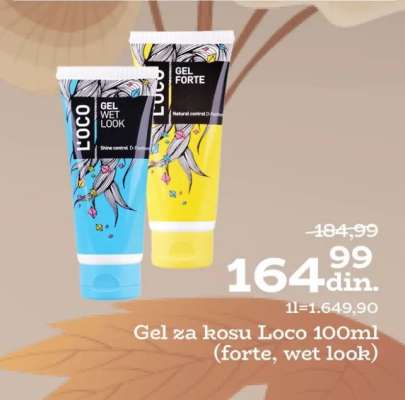 Gel za kosu Loco 100ml (forte, wet look)