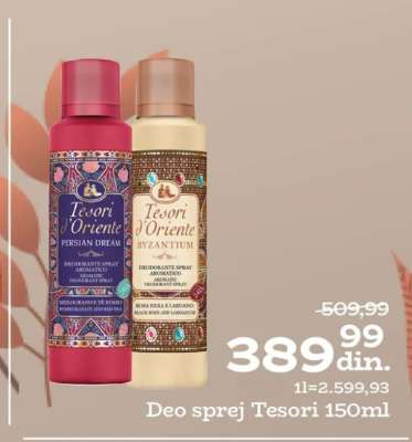 Deo sprej Tesori 150ml