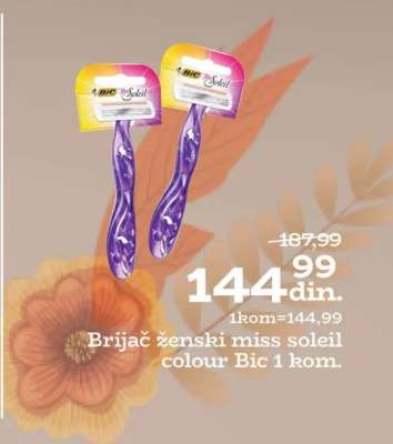 Brijač ženski miss soleil colour Bic 1 kom.