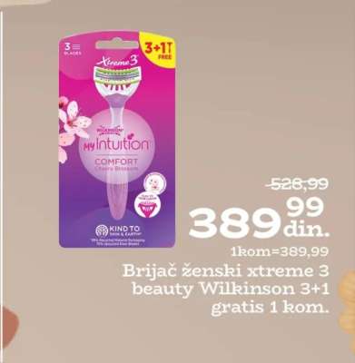 Brijač ženski Xtreme 3 Beauty Wilkinson 3+1