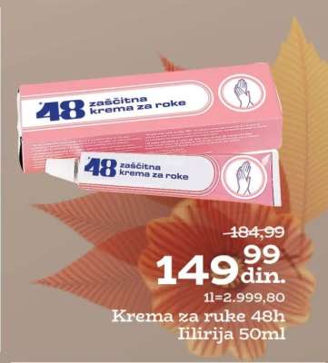 48 zaštitna krema za ruke