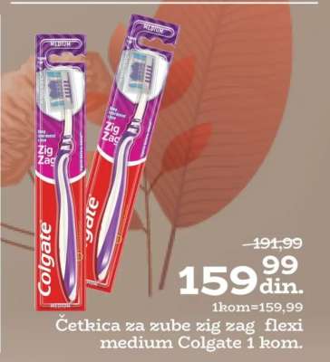 Četkica za zube zig zag flexi medium Colgate 1 kom.