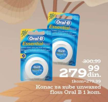 Konac za zube unwaxed floss Oral B 1 kom.