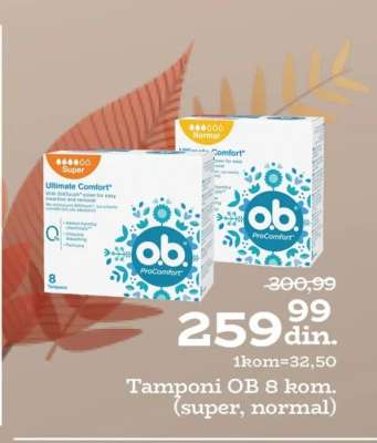 Tamponi OB 8 kom. (super, normal)