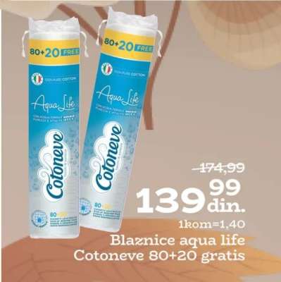 Blaznice aqua life Cotoneve 80+20 gratis