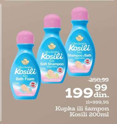 Kupka ili šampon Kosili 200ml
