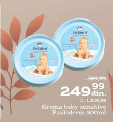 Krema baby sensitive Pavloderm 200ml