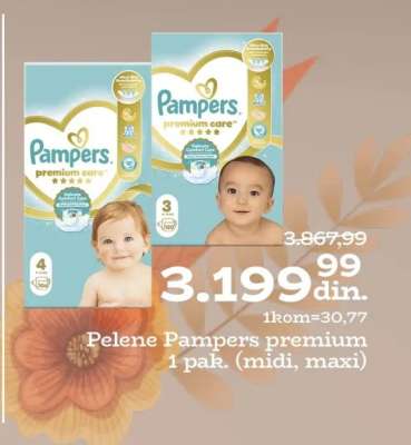Pelene Pampers premium