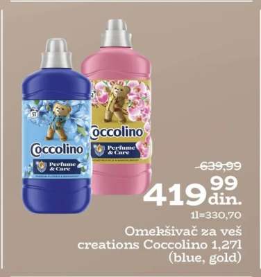 Omekšivač za veš creations Coccolino 1,271 (blue, gold)