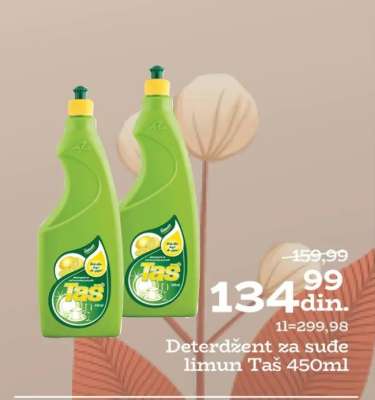 Deterdžent za sude limun Taš 450ml