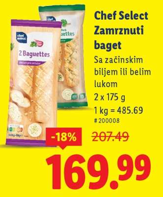 Chef Select Zamrznuti baget