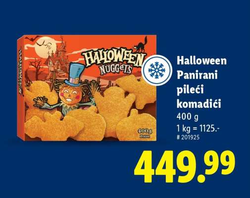 Halloween Panirani pileći komadići