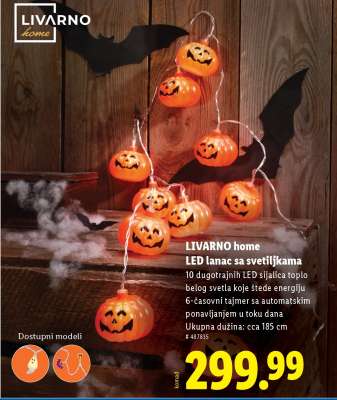 LIVARNO home LED lanac sa svetiljkama
