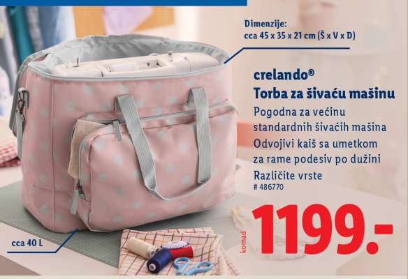 crelando® Torba za šivaću mašinu