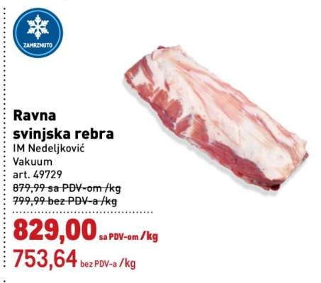 Ravna svinjska rebra