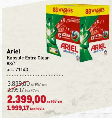 Ariel Kapsule Extra Clean 88/1