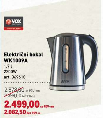 Električni bokal WK1009A