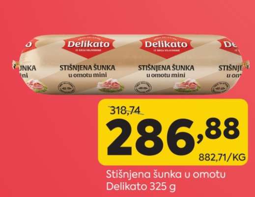 Stišnjena šunka u omotu Delikato 325 g