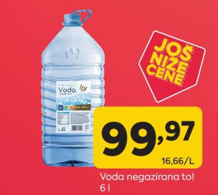 Voda negazirana to!