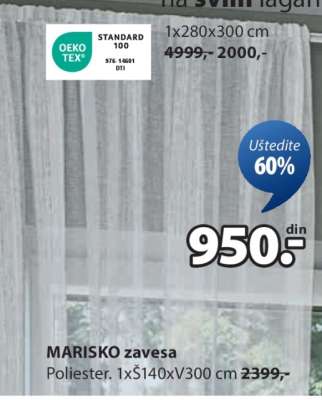 MARISKO ZAVESA