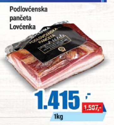 PODLOVĆENSKA PANCETA Lovćenka