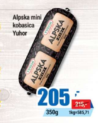 Alpska mini kobasica Yuhor