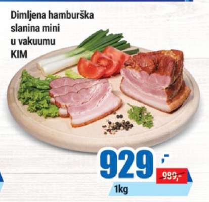 Dimljena hamburška slanina mini u vakuumu KIM